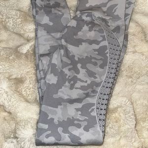 Grey camo Violate the Dress Code Leggings seamless
